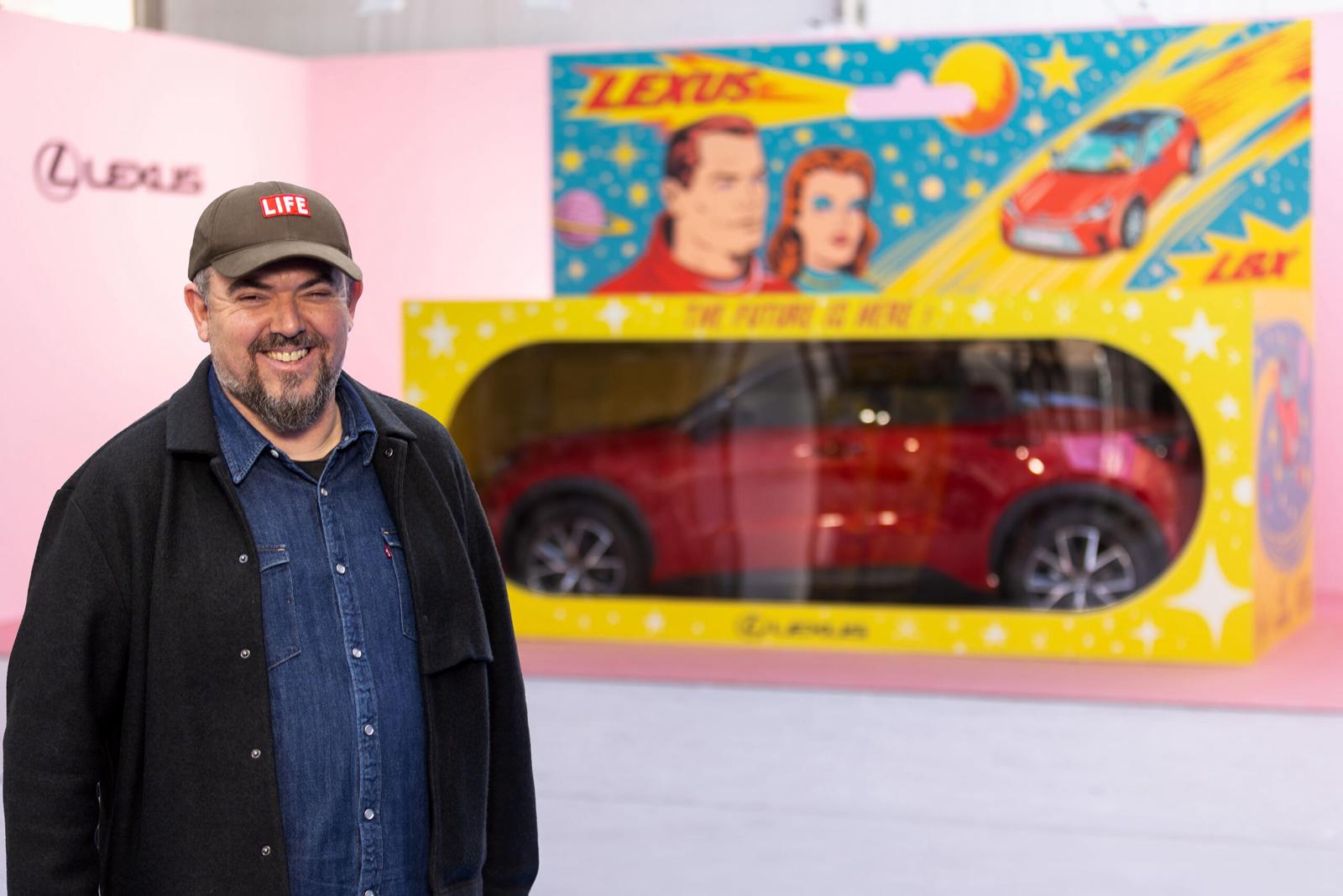 Lexus hace realidad la sorprendente interpretación el nuevo LBX del artista Sergio Mora, que se expondrá en la feria
